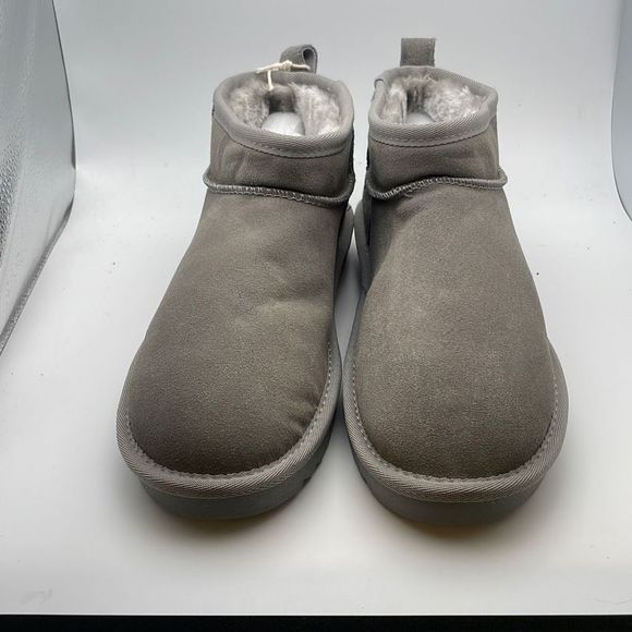CUSHIONAIRE Women's COZY pull on boot +Memory Foam SIZE 8.5 GREY - Picture 2 of 7